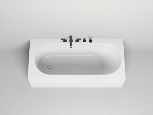 Ванна из литьевго мрамора Salini FABIA 102612M 180х80 пристенная прямоугольная - фото 3